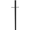 Design House 501817 Traditional Outdoor Lamp Post with Plastic Cross Arm, for Driveways and Porches, 80-Inch by 3-Inch, Black