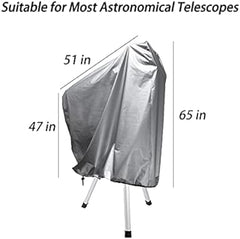 Telescope Cover Outdoor Waterproof Sun Proof Astronomical Telescope Cover with Adjustable Drawstring 65 in