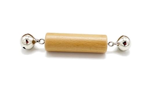 High quality natural oak bell rattles (wood)