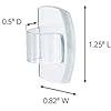 Command Round Cord Clips, Damage Free Hanging Cable Clips, No Tools Wall Clips for Hanging Electrical Cables of Christmas Decorations, 13 Clear Cord Clips and 16 Command Strips