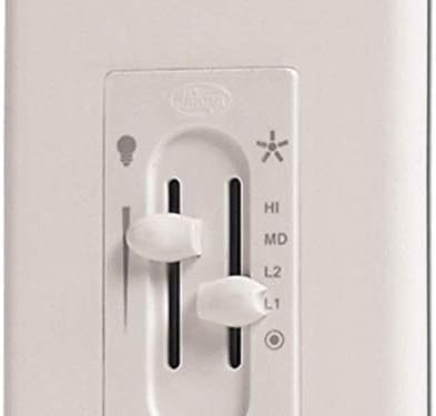 Hunter Fan Company, 27182, Fan-Light Dual Slide Wall Control,Off White