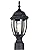 LIT-PaTH Outdoor Post Light Pole Lantern Lighting Fixture with One E26 Base Max 60W, Aluminum Housing Plus Glass, Matte Black Finish, 1-Pack