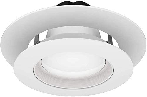 Lighting Labs 6 Pack Matte White Goof Trim Ring for 4" Inch Recessed Can Lighting Down Light, Outer Diameter 6.7 Inches, Inner Diameter 4.2 Inches