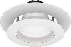 Lighting Labs 6 Pack Matte White Goof Trim Ring for 4" Inch Recessed Can Lighting Down Light, Outer Diameter 6.7 Inches, Inner Diameter 4.2 Inches