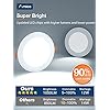 Amico 24 Pack 6 Inch 5CCT Ultra-Thin LED Recessed Ceiling Light with Junction Box, 1050LM Brightness, Dimmable Canless Wafer Downlight, 12W, ETL&FCC