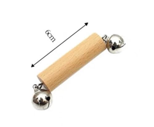 High quality natural oak bell rattles (wood)