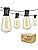 Vocevos Outdoor String Lights, 50FT Heavy Duty Patio String Lights with 26 LED Dimmable Plastic Shatterproof Bulbs, ST38 0.6W Waterproof Light Strings for Backyard, Porch, Bistro, Cafe, 2700K, E12