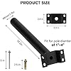 Light Pole Mount, 20" Solar Lighting Mounting Bracket Extension Pole Kitfor Solar Street Light, Lights Fixture Antenna Adaptor Outdoor Arm for Street Light, Wall Mounted Tire, Barn Lamp, Post Tree