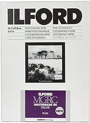 Ilford Multigrade V RC Deluxe Pearl Surface Black & White Photo Paper, 190gsm, 5x7", 25 Sheets