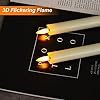 Homemory 2 Pcs Real Wax Made Flameless Taper Candles with Remote and Timer, 9.6" Ivory Battery Operated Candle Stick Flickering, Led Taper Candles with Lifelike Flame for Valentine's Day Indoor Decor