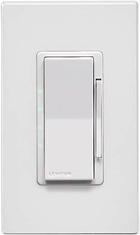 Leviton ZW4SF-1BW Decora Smart 4 Speed Fan Controller with Z-Wave Technology, 1 Pack, White