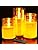 Flameless Candles Battery Operated Pillar Amber Glass Real Wax 3D Wick Electric LED Decorative Candle Sets with Remote Control Cycling 24 Hours Timer, 4" 5" 6" Pack of 3