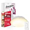 Energizer LED Ceiling Light Fixture, Battery Operated, Wireless Wall Switch Remote, 300 Lumens, Ceiling Light No Electricity, Perfect for Closets, Laundry Room, Garage, Shed and More, 58823-T1