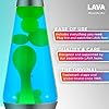 Lava Original Lamp - 14.5" Deep Ocean - Green Wax and Blue Liquid - Home Décor Motion Light - 2634