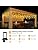 orahon Icicle Christmas Lights Outdoor, 32.8FT 400LED Christmas Curtain String Lights with 8 Modes & Memory Timer Waterproof for Christmas Decorations Wedding Party Holiday (Warm White)