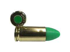 9mm Luger Snap caps - Dummy Training Rounds - Set of 10 (Green & Brass)