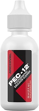 PEC-12 Photographic Emulsion Cleaner - Non-Water Based Stain, Grease, and Ink Remover from Emulsions and Bases for Cleaning Film, Photo Negatives, B&W Slide - with Dropper Tip (2oz)