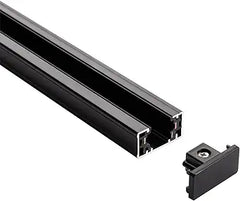 mirrea Black H Type 6-feet Track for Ceiling Track Lighting