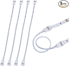 Armacost Lighting SureLock 560724 White LED Tape Light Wire Lead Connector – 5 Pack. 560724