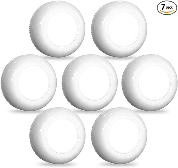 UMECORE Tap Light Push Lights, 7 Pack Battery Powered Wireless LED Night Lights, Bright Stick On Lights Cordless Puck Lights for Closet, Under Cabinet, Kitchen, Bedroom, RV, Outdoor - Cool White