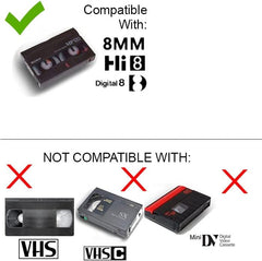 8mm Video Tape Player for Playing 8mm Tapes and Digitizing Tapes