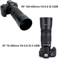 JJC ET-74B Bayonet Dedicated Lens Hood Shade for Canon RF 100-400mm f/5.6-8 is USM and Canon EF 70-300mm f/4-5.6 is II USM Lens, Replaces Canon ET-74B OEM Lens Hood