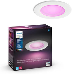 Philips Hue Smart Recessed 6 Inch LED Downlight - White and Color Ambiance Color-Changing Light - 1 Pack - 1100LM - Indoor - Control with Hue App - Works with Alexa, Google Assistant and Apple Homekit
