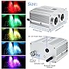 AZIMOM Dual Port 16W Twinkle Bluetooth Fiber Optic Lights Star Ceiling Light Kits Mixed860pcs*13.1ft Fibers Strands Sound Activated RGBW APP/Remote Light Engine for Car Home Starlight Headliner Decor