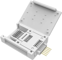 Litcessory 6-Pin to Cut-End Connector for Philips Hue Lightstrip Plus (4 Pack, White - MICRO 6-PIN V4)