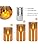 Flameless Candles Battery Operated Pillar Amber Glass Real Wax 3D Wick Electric LED Decorative Candle Sets with Remote Control Cycling 24 Hours Timer, 4" 5" 6" Pack of 3