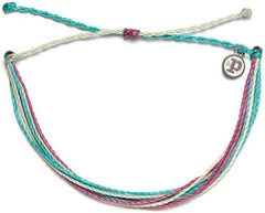 Pura Vida Jewelry Bracelets - 100% Waterproof and Handmade w/Coated Charm, Adjustable Band