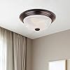 Designers Fountain 11 inch 2-Light Flush Mount Ceiling Light Fixture, Oil Rubbed Bronze, 1257S-ORB-AL