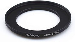 49mm to 67mm Step-Up Ring Filter adapter/49mm to 67mm Camera Filter Ring ;Compatible All Brands 49mm Lens and 67mm UV,ND,CPL,Metal Step Up Ring