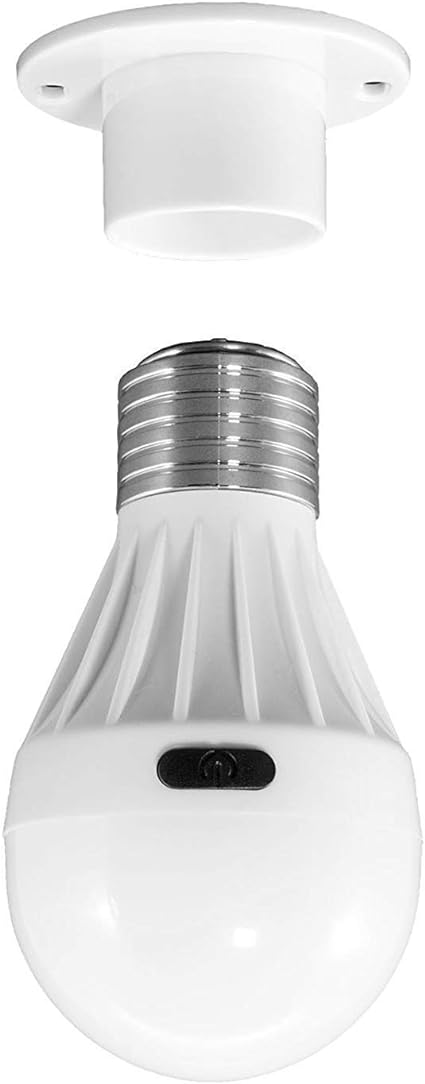 AlltroLite 4 Pack Bulb Portable Wireless COB LED Light Bulb, Battery Operated LED Night Lights, COB LED Cordless Light Switch, Under Cabinet, Shelf, Closet, Nightlight & Kitchen RV & Boat