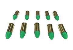 9mm Luger Snap caps - Dummy Training Rounds - Set of 10 (Green & Brass)