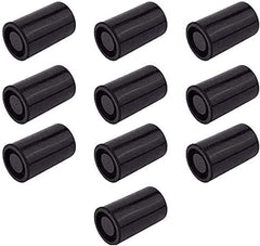 35mm Caliber Plastic Film Canisters with caps -10pc (Black)