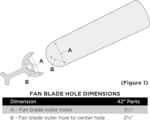 Ciata 42-Inch White/Bleached Oak Ceiling Fans Replacement Fan Blades - 5 Pack