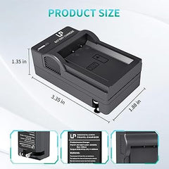 LP LP-E10 Battery Charger, Charger Compatible with Canon EOS Rebel T7, T6, T5, T3, T100, 4000D, 3000D, 2000D, 1500D, 1300D, 1200D, 1100D & More (NOT for T3i T5i T6i T6s T7i)