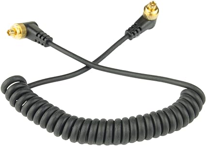 DSLRKIT Male to Male M-M Flash PC Sync Cable Cord with Screw Lock