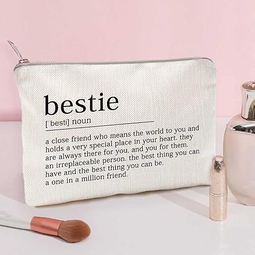 Bestie Definition Makeup Bag Best Friend Gift Work Bestie Friendship Gift Bestie Sister Gifts Sister College Sister Graduation