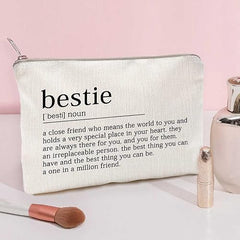 Bestie Definition Makeup Bag Best Friend Gift Work Bestie Friendship Gift Bestie Sister Gifts Sister College Sister Graduation