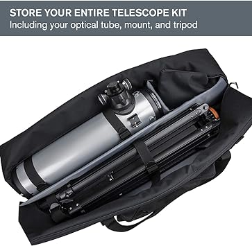 Celestron – 40” Telescope Bag – Storage & Carrying Case for Telescope, Mount, Tripod, and Accessories – Configurable, Padded Internal Walls – Bonus Padded Accessory Bag