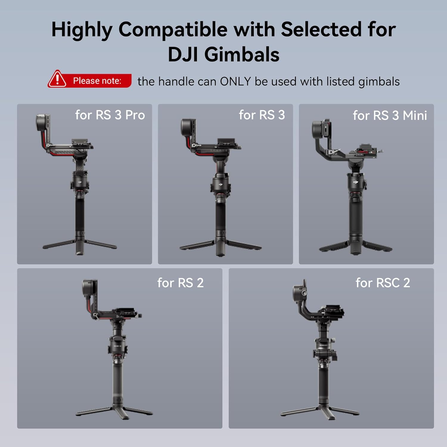 SmallRig Adjustable Sling Handgrip Gimbal Sling Handle for DJI RS 3 Mini, RS 3, RS 3 Pro, RS 2, RSC 2 Stabilizer, 13.2lb Load, Ergonomic Grip for Low Angle Shots, Upgraded Version - 3028C