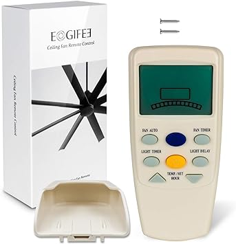 Eogifee Ceiling Fan Remote Control of Replacement of Hampton Bay FAN9T Thermostatic Remote Control with Fan Timer Only Remote