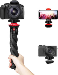 Camera Tripod Fotopro Flexible Tripod for iPhone Bendable Small Handheld Tripod for Camera Waterproof Phone Tripod Stand Holder for Cell Phone Vlogging Travel Video