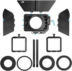 Fotga DP3000 M3 4x4 Swing-Away Matte Box for 15mm Rail Follow Focus Rig DSLR Mirrorless Camera EOS R EOS-1D X 5D 5DS 6D 7D II III IV R50 R8 R10 Z6 Z7 Z8 D5 D850 Sony A7 A7R A7S II III IV A7IV BMPCC 4K