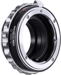 K&F Concept Lens Mount Adapter Compatible with Nikon G AF-S F AIS AI Nikkor F Mount G-Type D/SLR Lens to Sony Alpha E-Mount NEX Camera Compatible with Sony Alpha A7,A6000,A6300,A6500,A5000,A5100