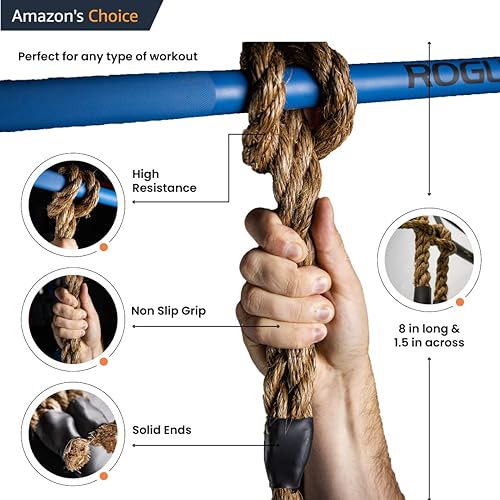 Monkee Grip Rope (Pair), Pull-up, Climbing Strength, Ninja Wrestling