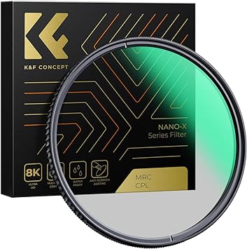 67mm Circular Polarizers Filter, K&F Concept 67MM Circular Polarizer Filter HD 28 Layer Super Slim Multi-Coated CPL Lens Filter (Nano-X Series)