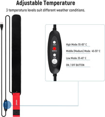 NEEWER USB Lens Heater, 20"/500mm Lens Warmer for DSLR Camera and Telescope, 3 Temperature Regulator Settings, Dew Heater Strip Prevents Dew, Fog & Condensation for Telescope Camera Astrophotography